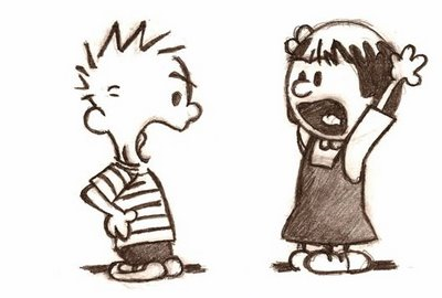 Photo of Calvin arguing with a girl 